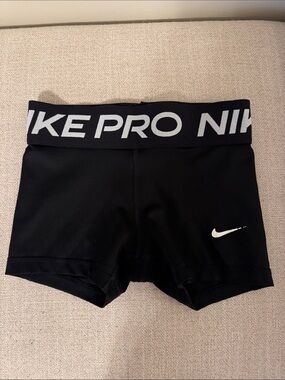 Youth Black Nike Pro Shorts